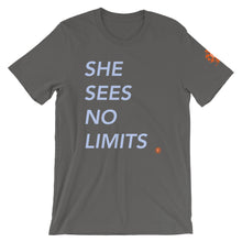 Load image into Gallery viewer, She Sees No Limits equality Short-Sleeve T-Shirt