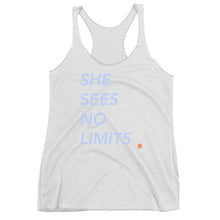 Load image into Gallery viewer, She Sees No Limits rule breaker Women&#39;s Racerback Tank