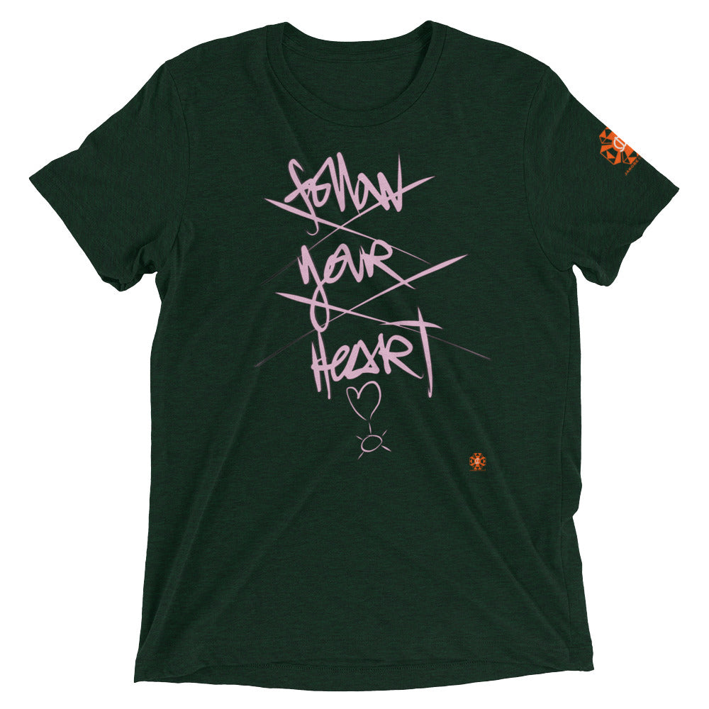 Follow your heart punk street graph design Short sleeve t-shirt