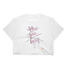 Load image into Gallery viewer, Follow your heart punk street graph Women&#39;s Crop Top