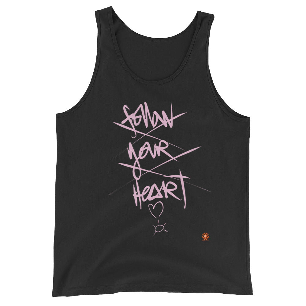Follow your heart punk street graph women's Tank Top