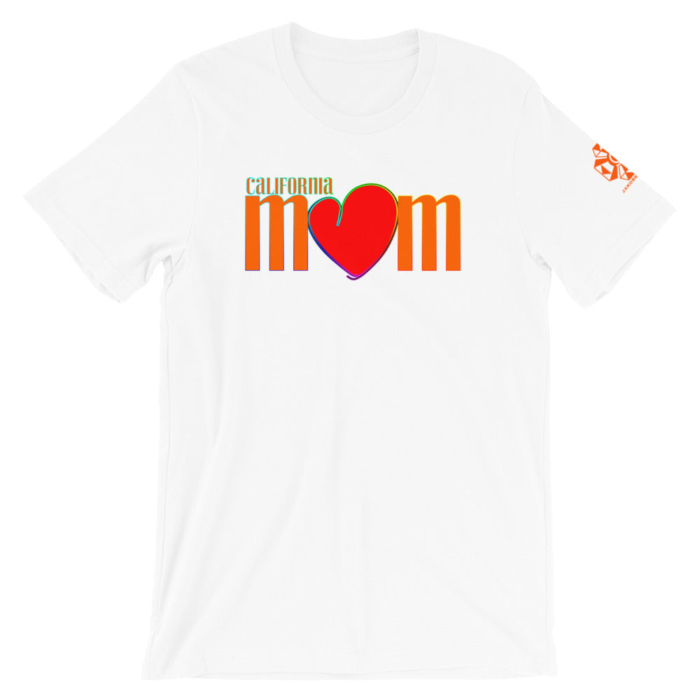 California mom with heart Short-Sleeve Women T-Shirt
