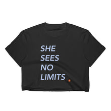 Load image into Gallery viewer, She Sees No Limits rule breaker Women&#39;s Crop Top
